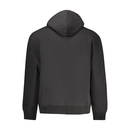 Calvin Klein Jeans - Hanorac Lejer cu Monogramă și buzunar kangaroo, Negru - Vinty