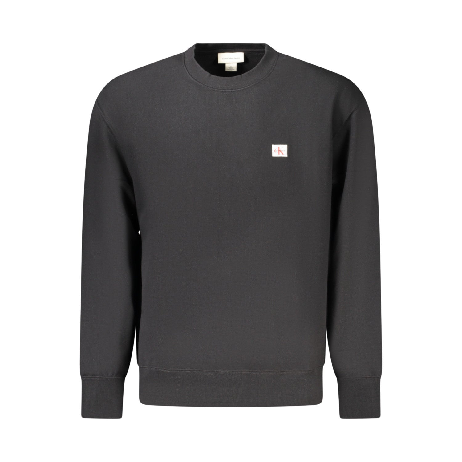 Calvin Klein Jeans - Bluză Relaxed cu guler rotund, Negru - Vinty