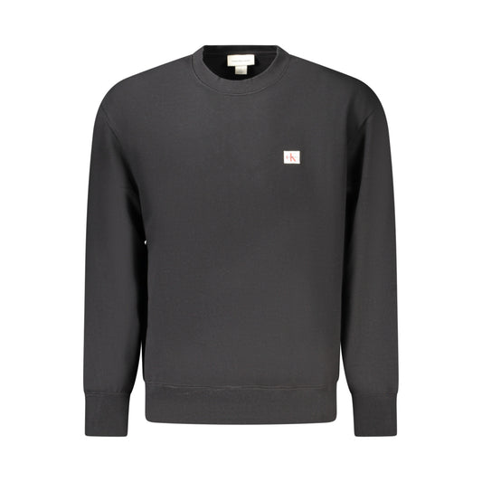 Calvin Klein Jeans - Bluză Relaxed cu guler rotund, Negru - Vinty