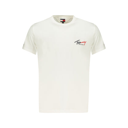 Tommy Jeans, Tricou Tommy Jeans cu imprimeu logo signature, Alb - Vinty