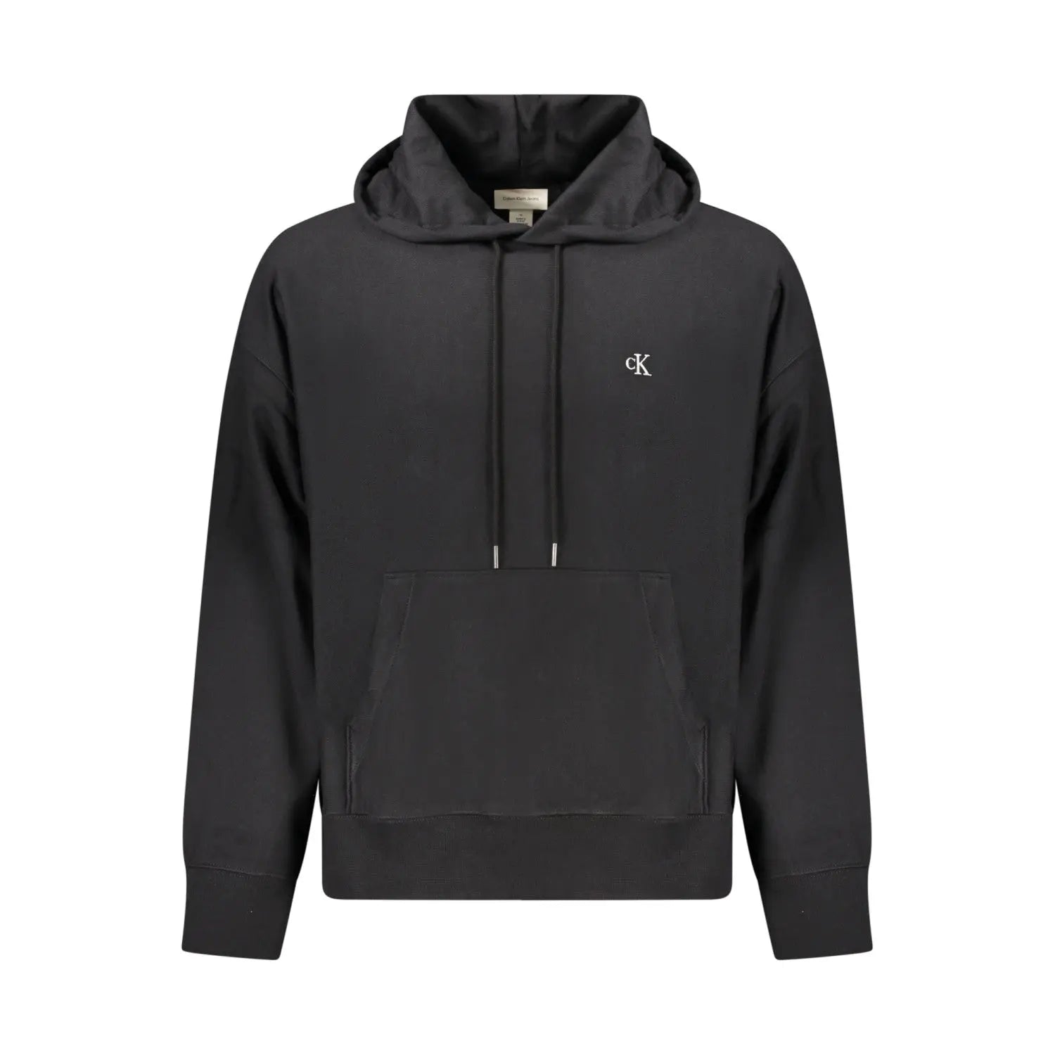Calvin Klein Jeans - Hanorac Logo cu șnur și buzunar kangaroo, Negru