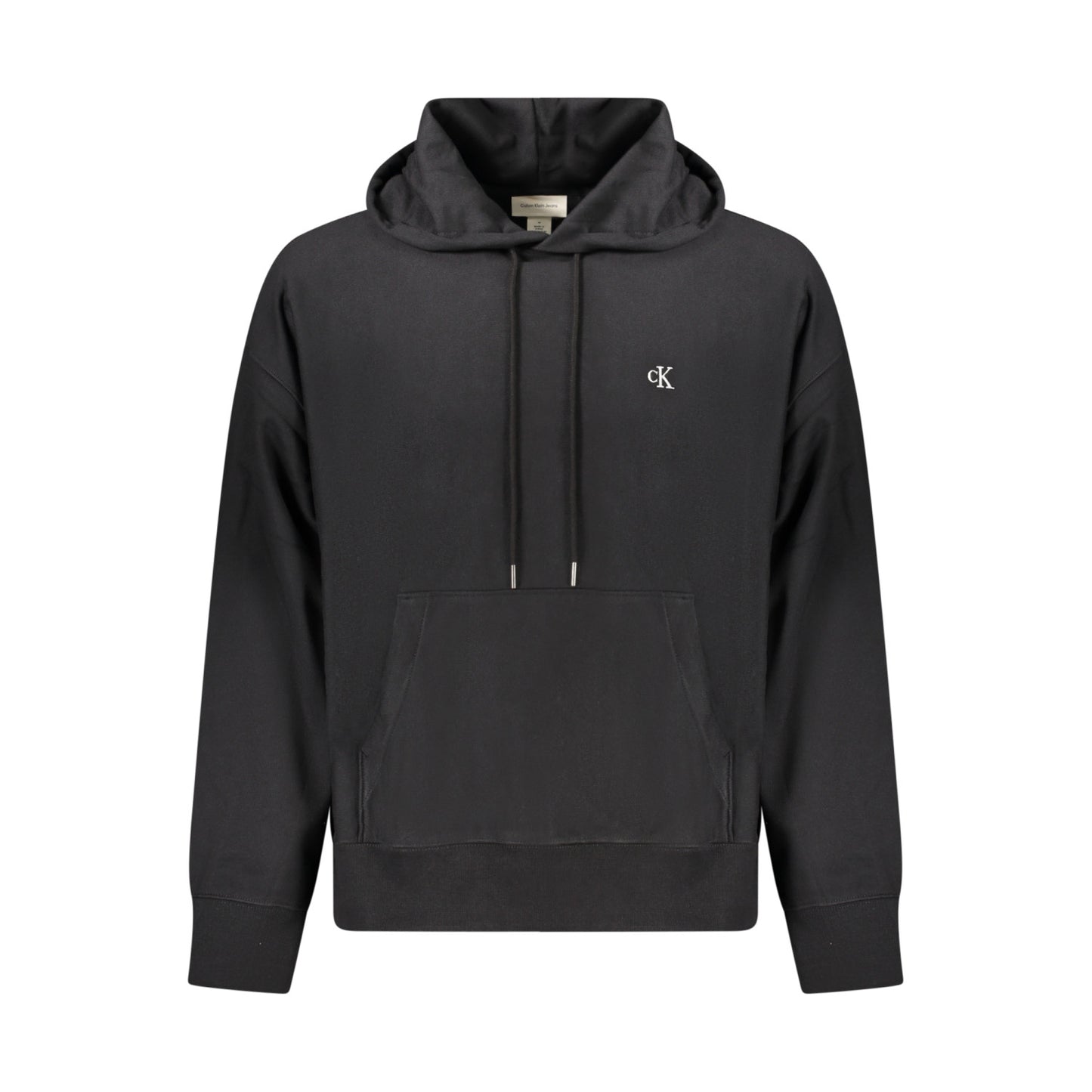 Calvin Klein Jeans - Hanorac Logo cu șnur și buzunar kangaroo, Negru - Vinty
