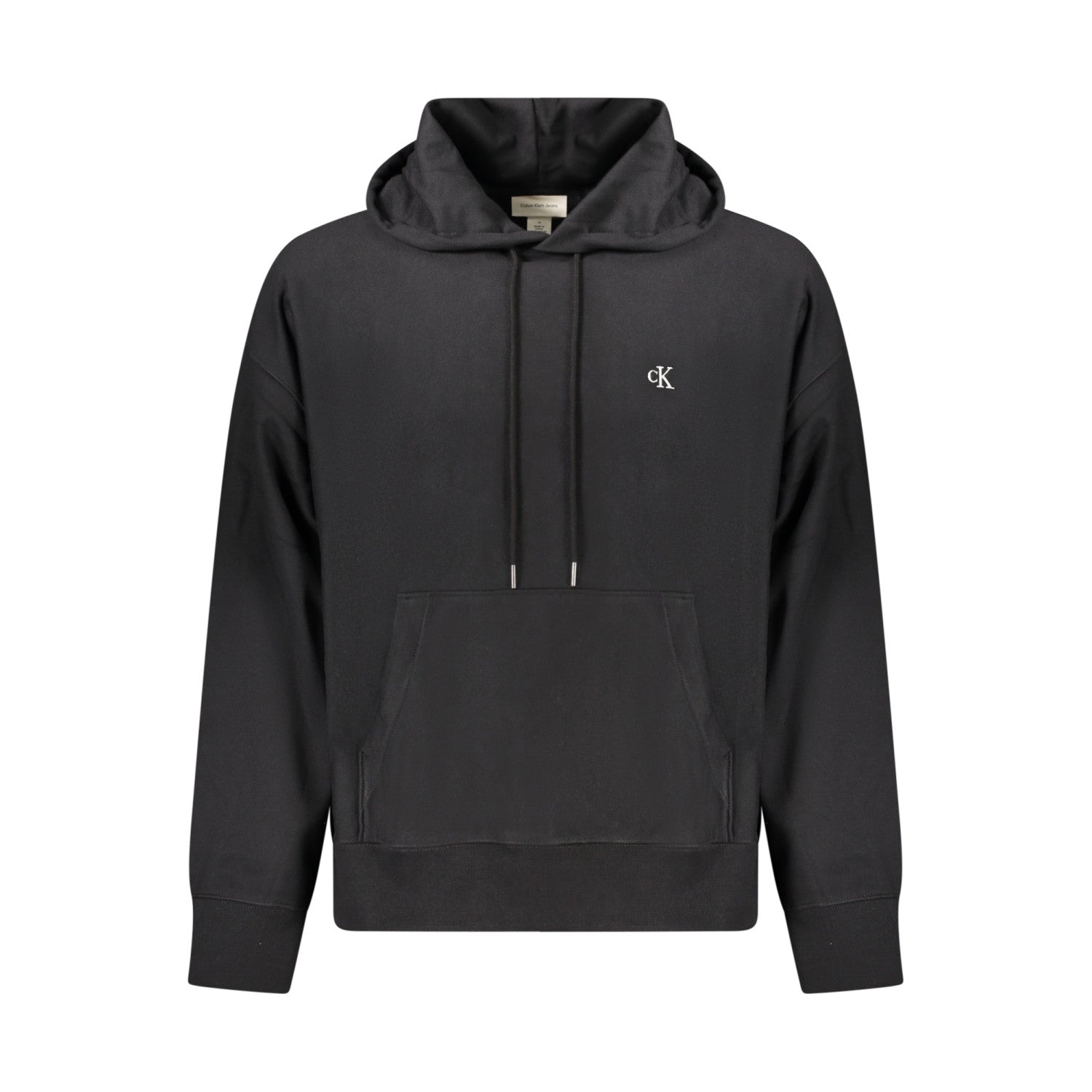 Calvin Klein Jeans - Hanorac Logo cu șnur și buzunar kangaroo, Negru - Vinty