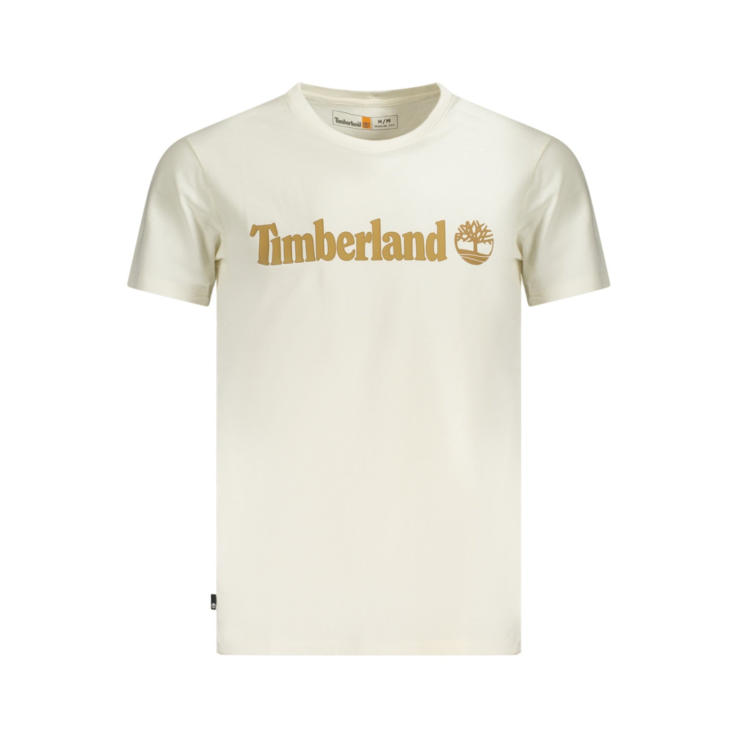 Timberland - Tricou Logo Linear, decolteu rotund, Crem - Vinty
