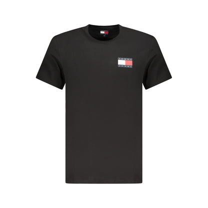 Tommy Jeans - Tricou Slim Fit din bumbac, Negru - Vinty