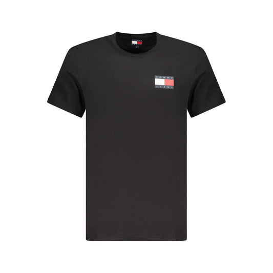 Tommy Jeans - Tricou Slim Fit din bumbac, Negru - Vinty