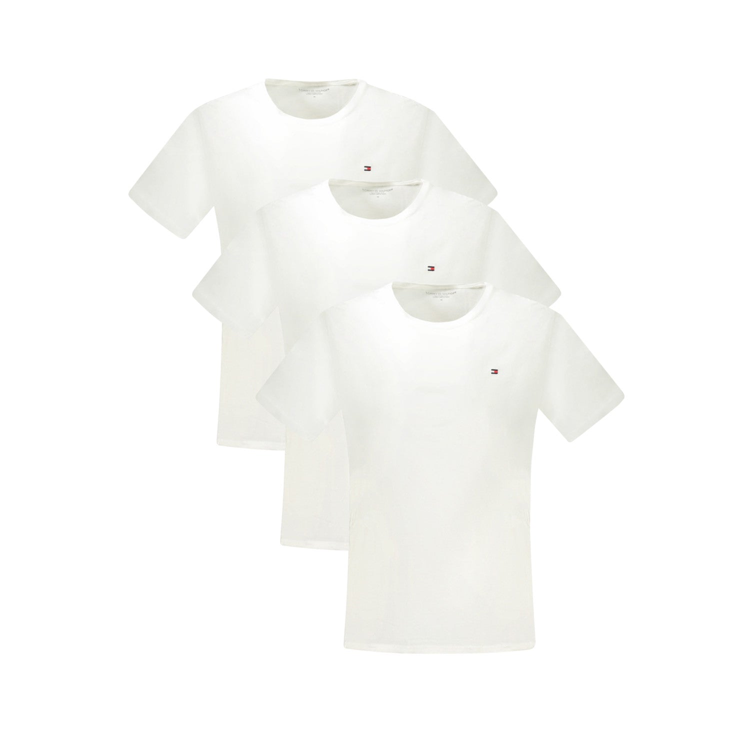 Tommy Hilfiger – Set 3 Tricouri Bărbați, Albe - Vinty