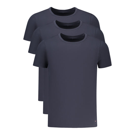 Tommy Hilfiger, Set 3 Tricouri Bleumarin, Barbati, Guler rotund, Maneca scurta - Vinty