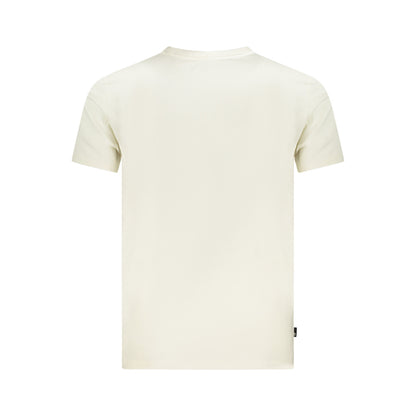 Timberland - Tricou Logo Linear, decolteu rotund, Crem - Vinty