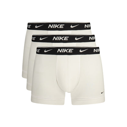 Nike, Pachet 3 perechi boxeri albi cu elastic logo în talie - Vinty