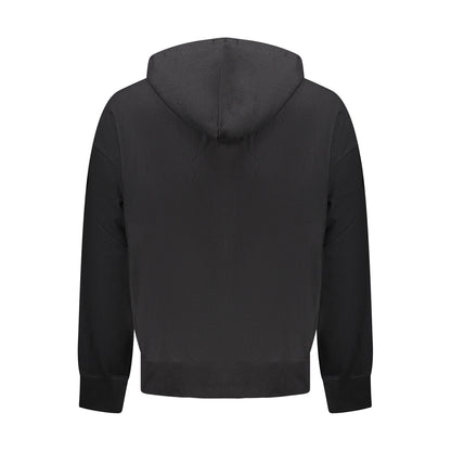 Calvin Klein Jeans - Hanorac Logo cu șnur și buzunar kangaroo, Negru - Vinty